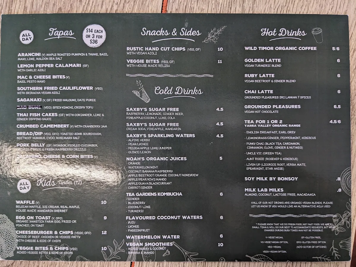 Menu, Earthbound Bowra
