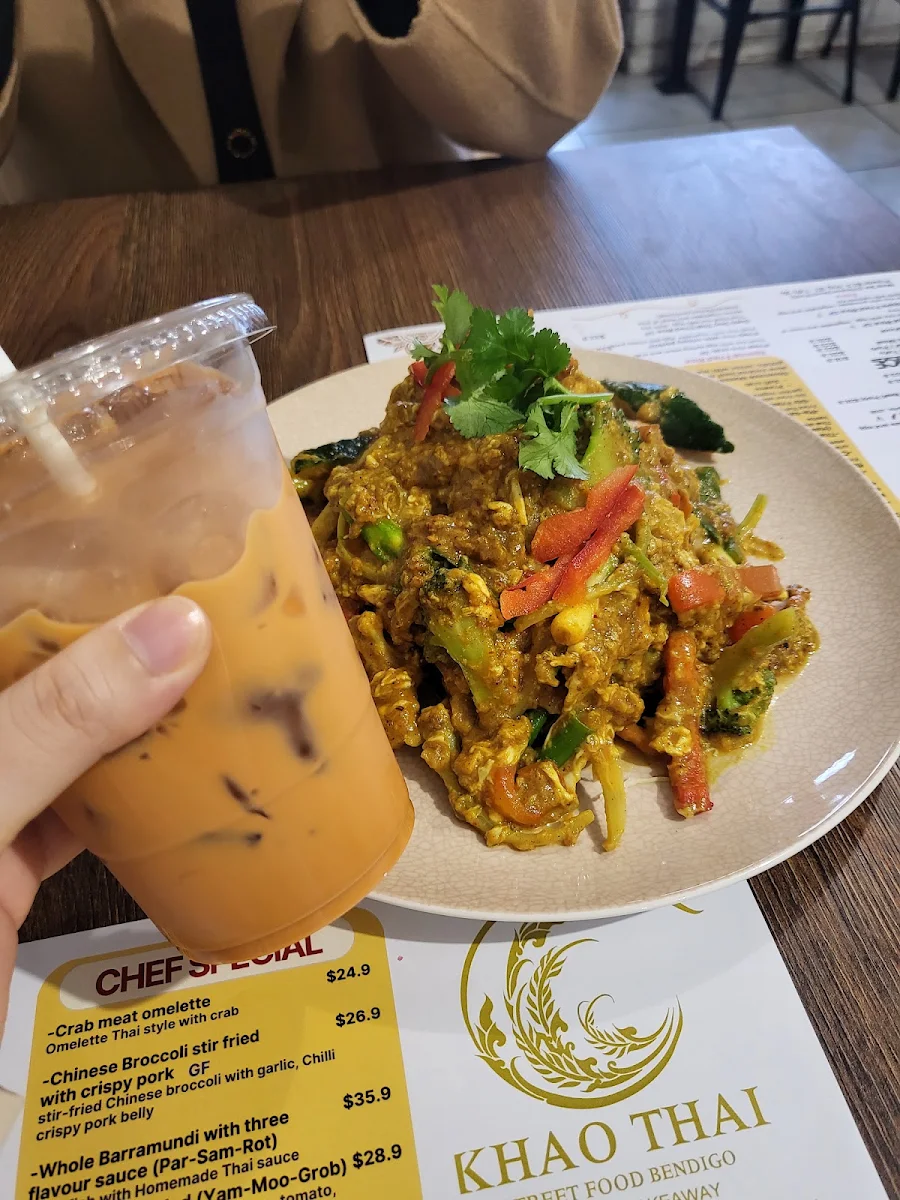 Menu, Khao Thai Street Food Bendigo