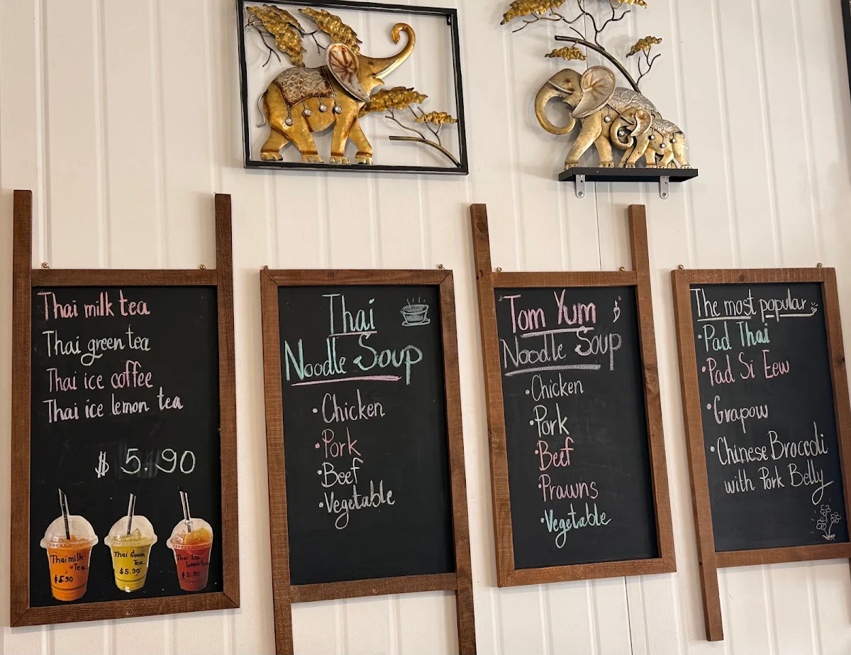 Menu, Khao Thai Street Food Bendigo