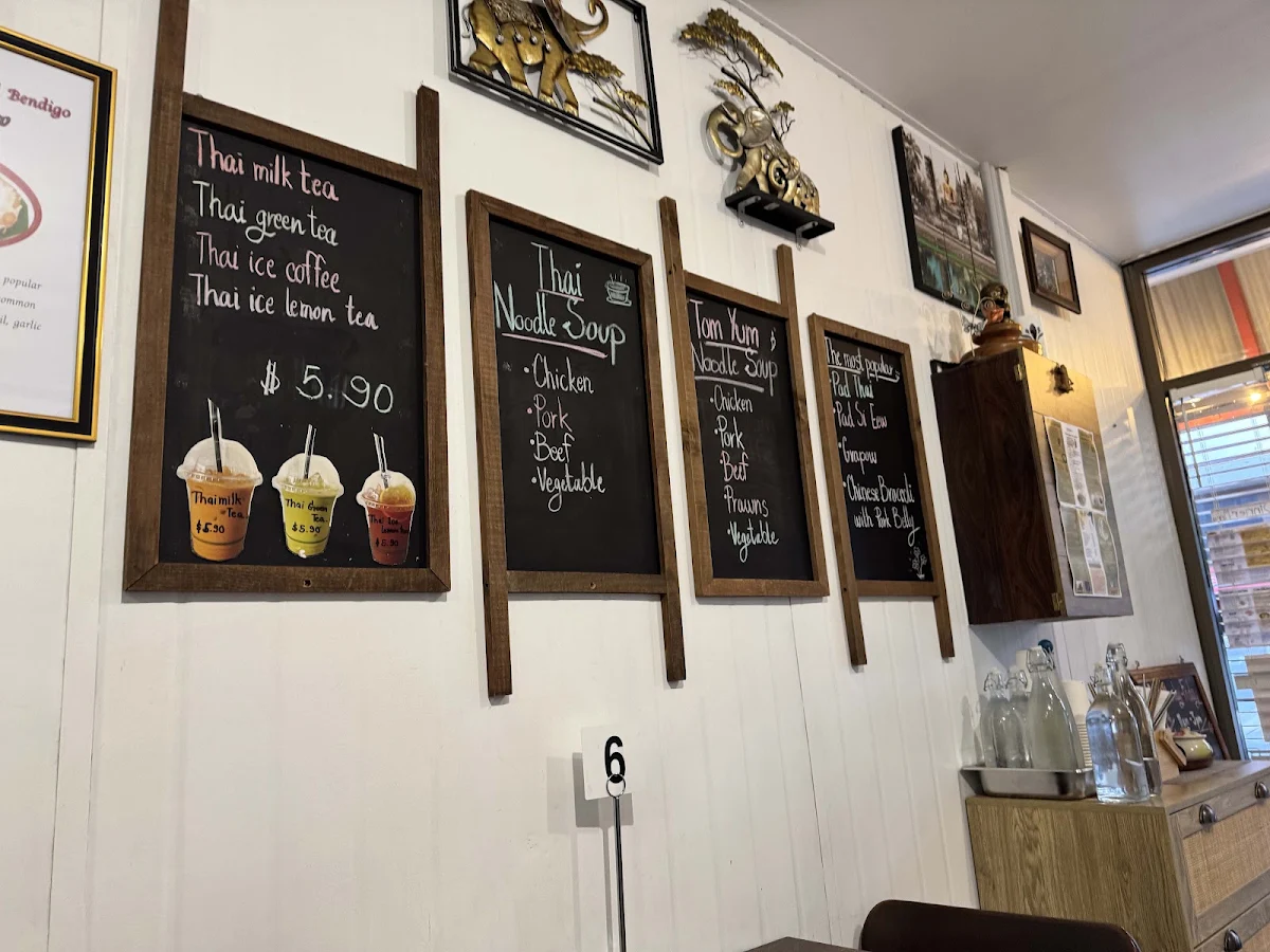 Menu, Khao Thai Street Food Bendigo