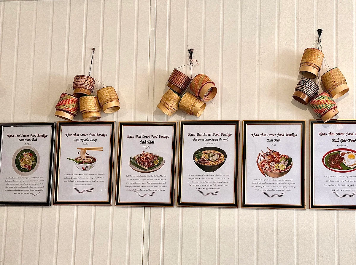 Menu, Khao Thai Street Food Bendigo