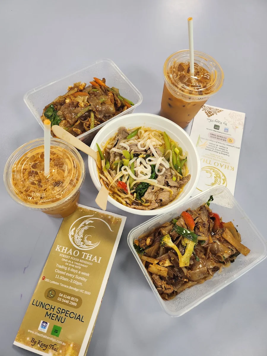 Menu, Khao Thai Street Food Bendigo