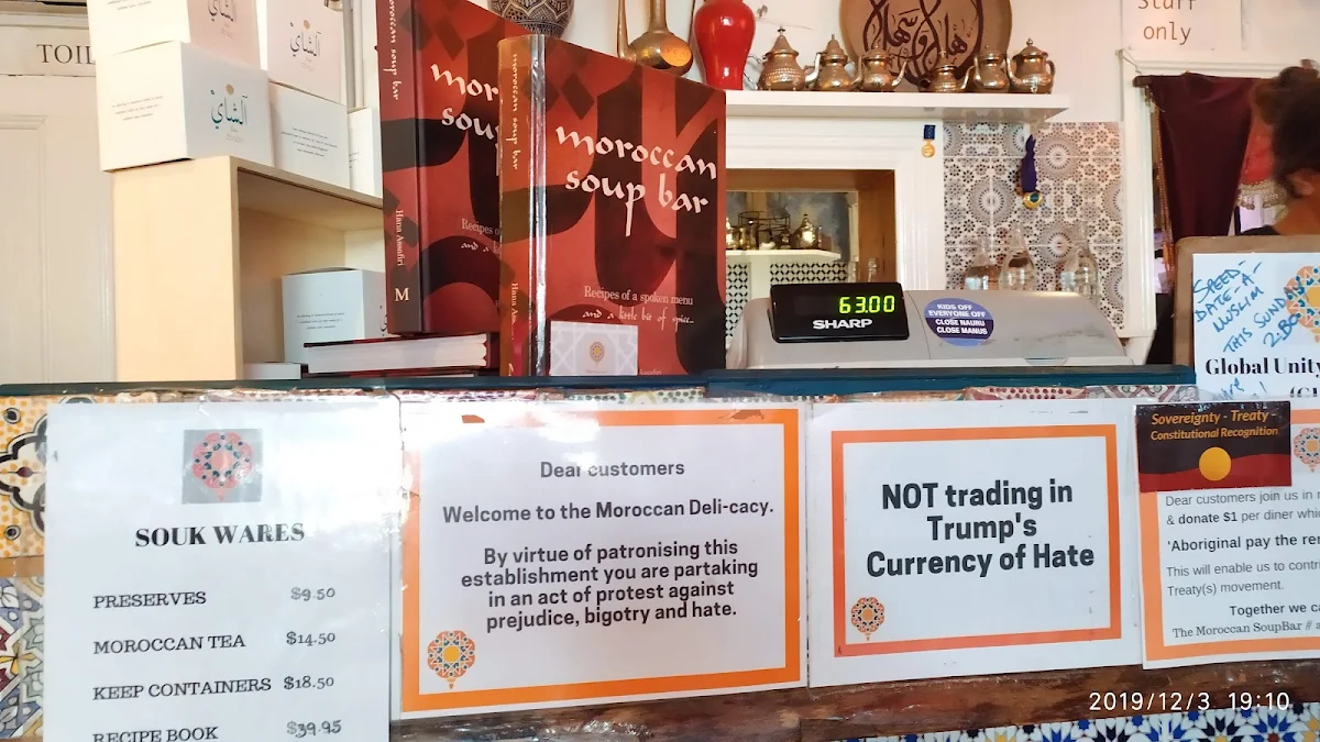 Menu, Moroccan Soup Bar