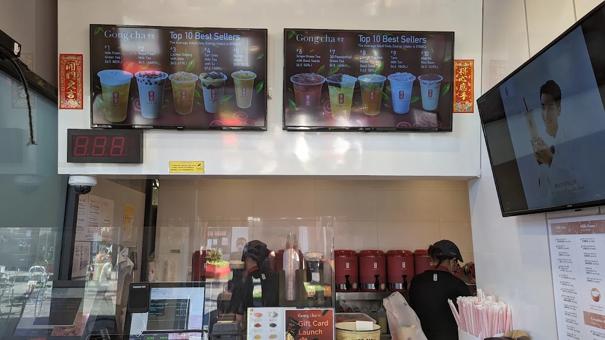 Menu, Gong Cha Springvale