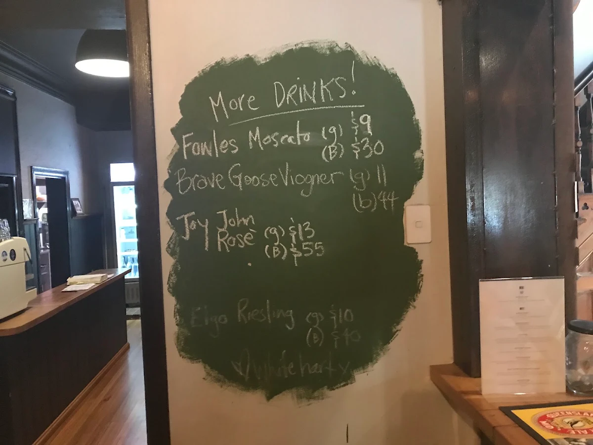 Menu, The White Hart Hotel Longwood