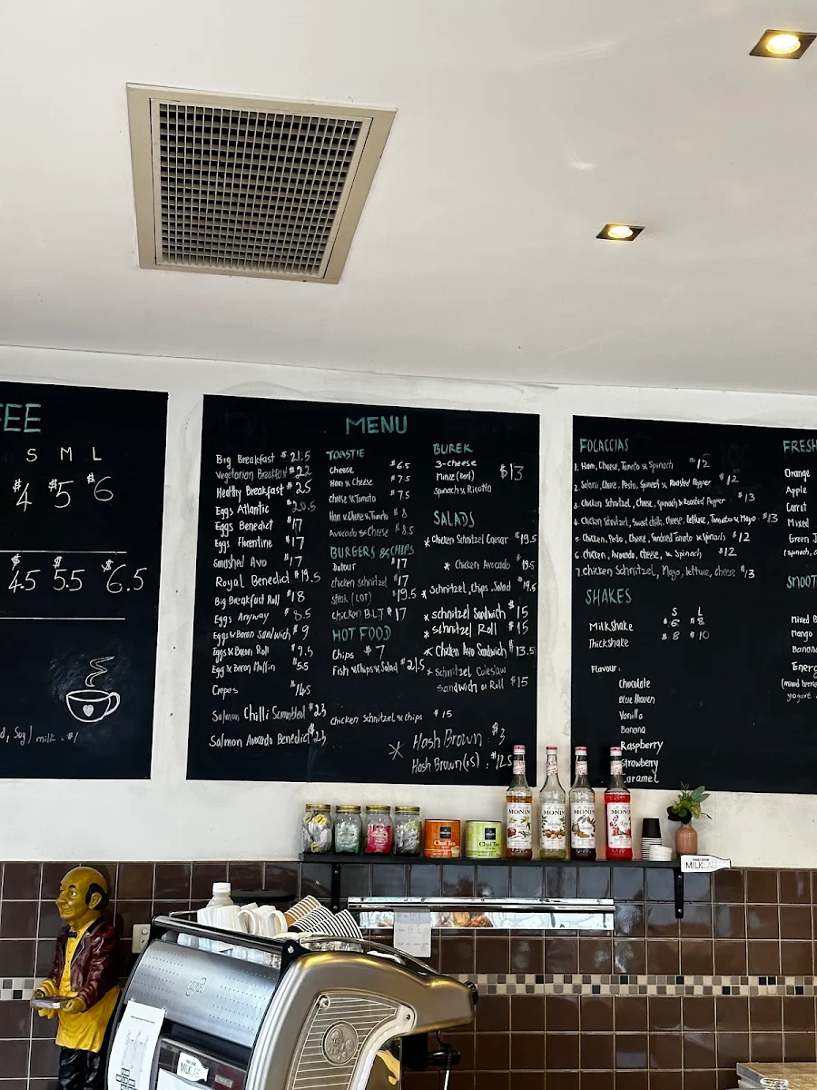 Menu, Detour Cafe and Catering Sunshine