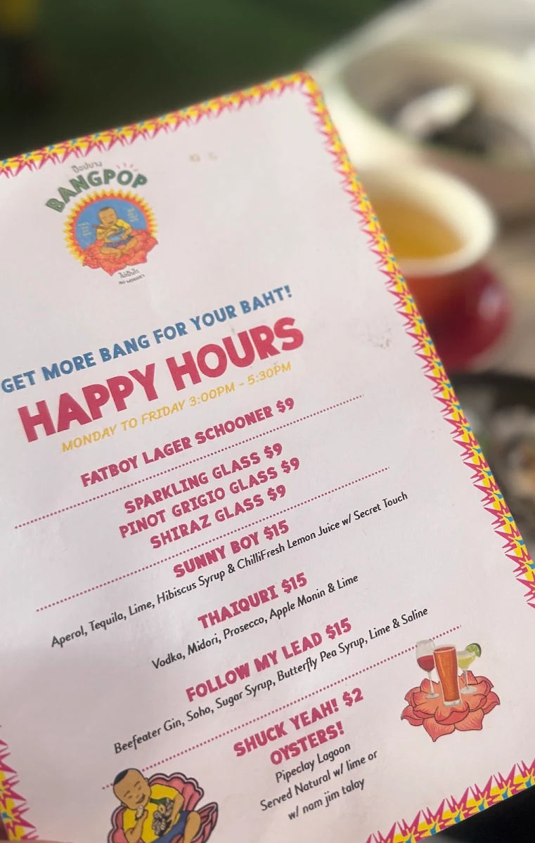 Menu, BangPop