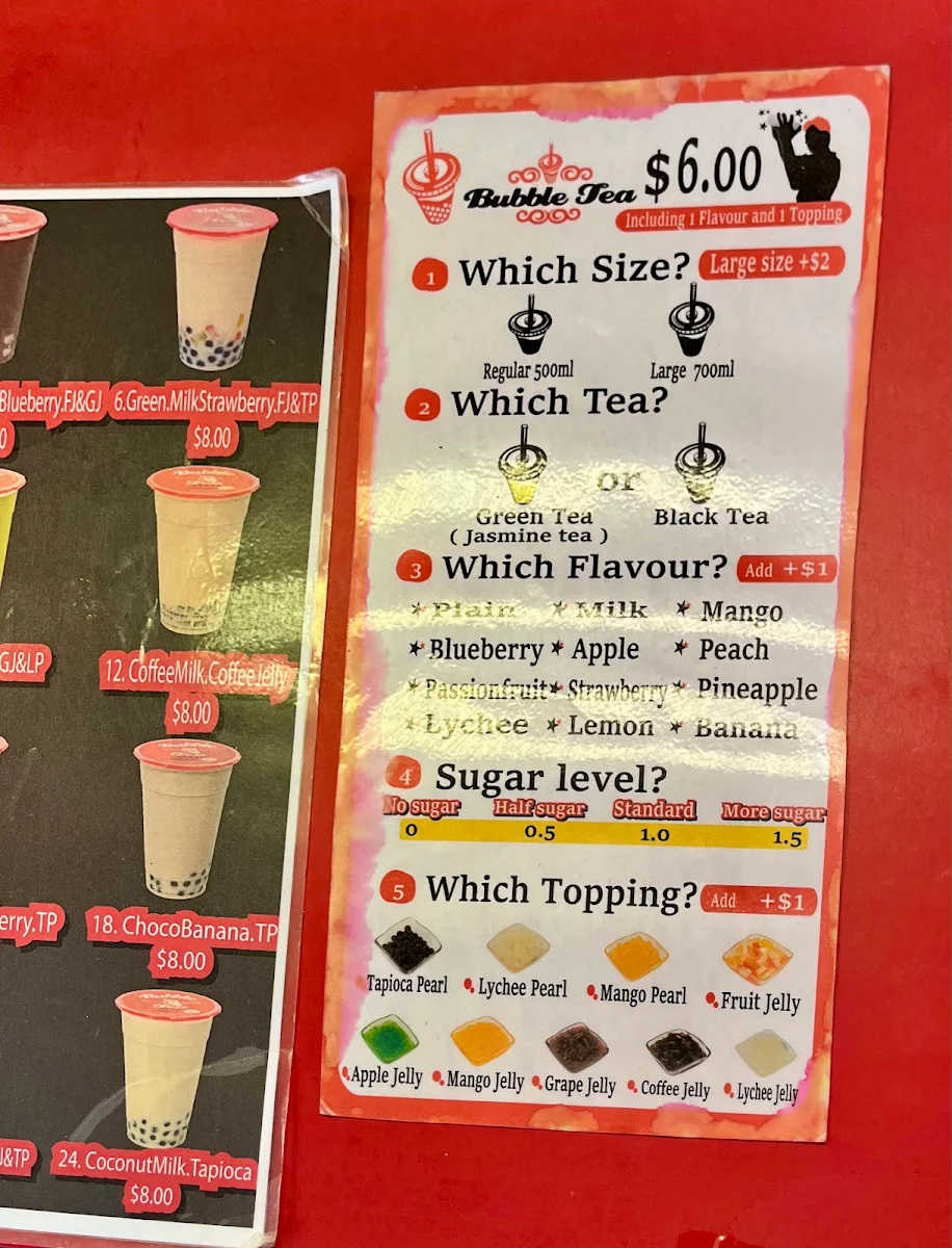 Menu, Onigiri Cafe Omu