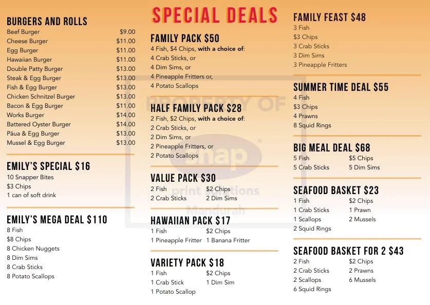 Menu photo 1