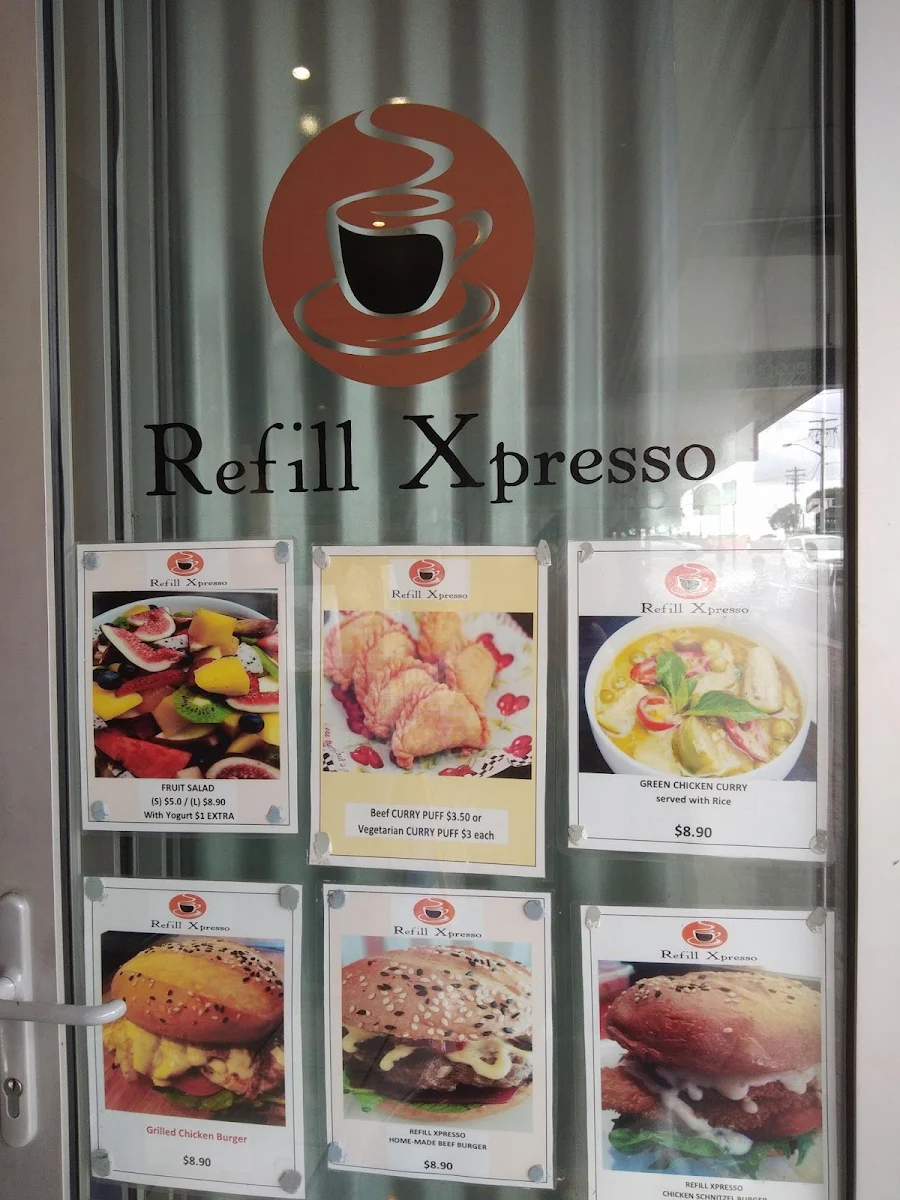Menu, Refill Xpresso Vaucluse
