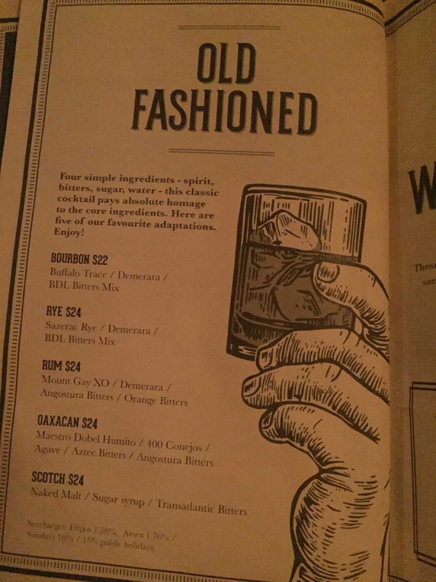 Menu, Beneath Driver Lane