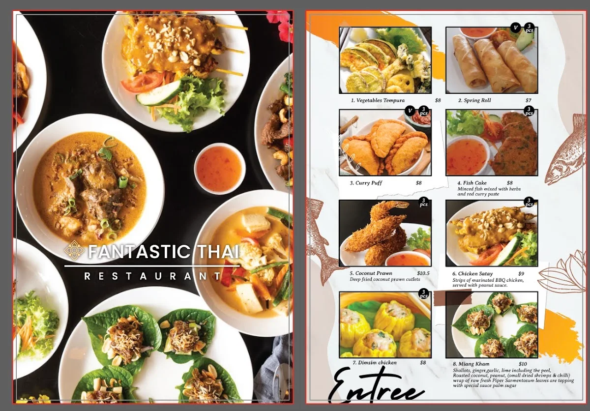 Menu, Fantastic Thai