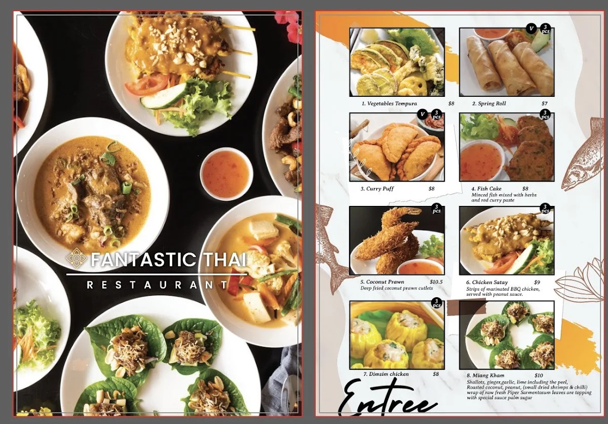 Menu, Fantastic Thai