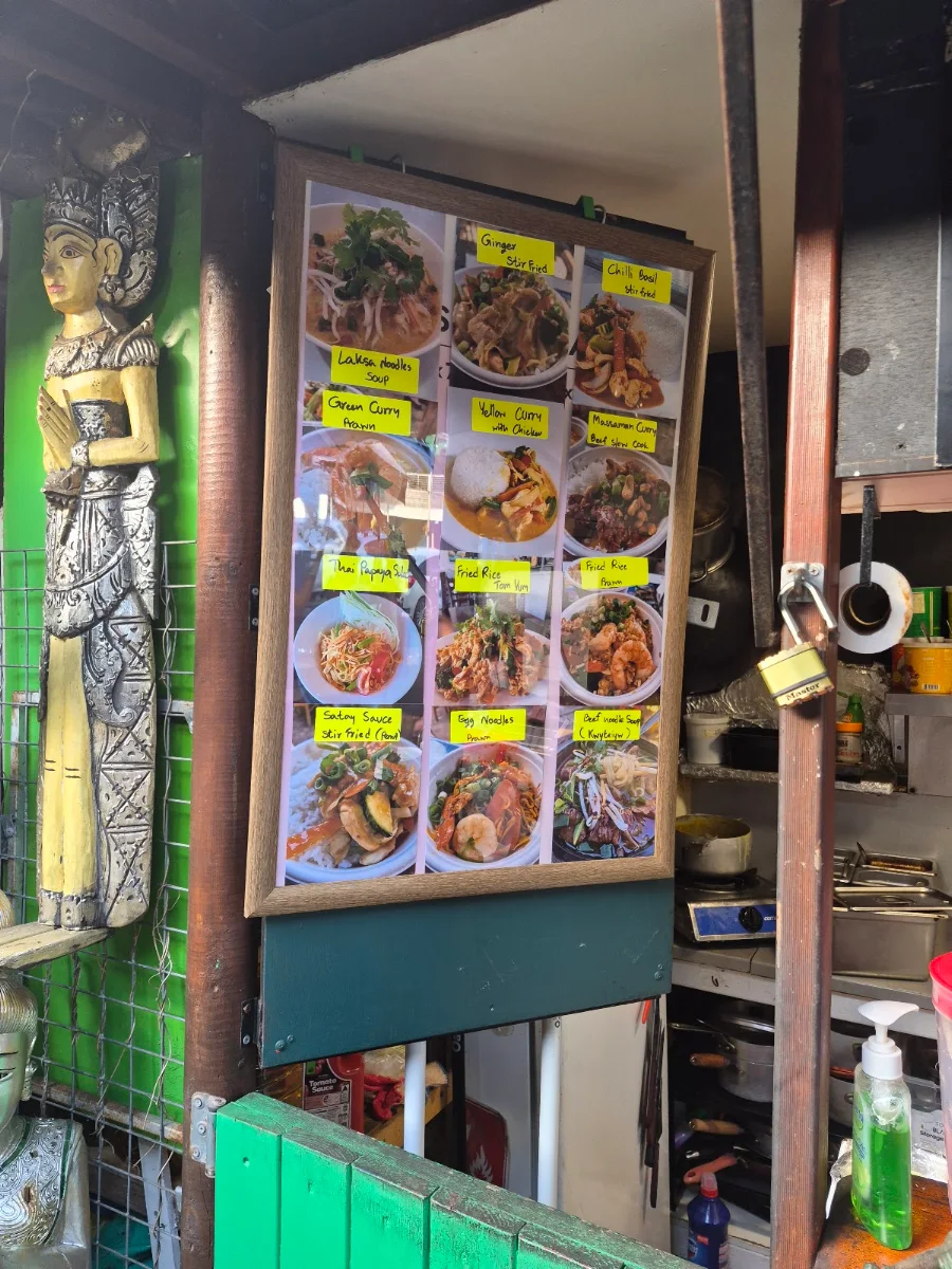Menu, Fantastic Thai