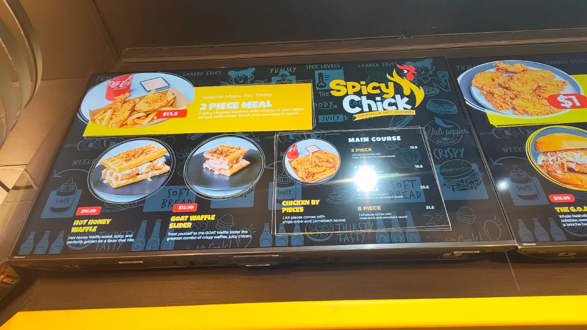 Menu, Spicy Chick (sefton park) halal certified