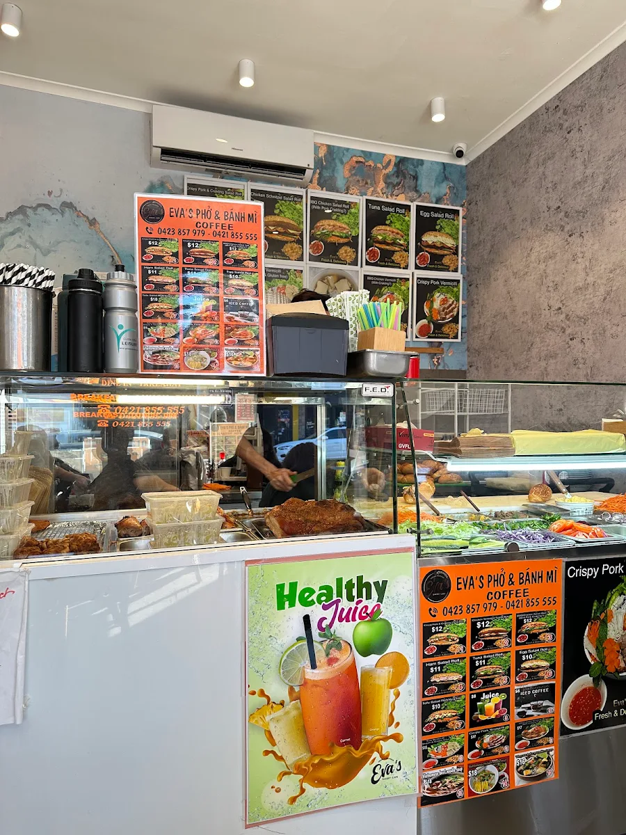 Menu, Eva's Banh Mi & cafe