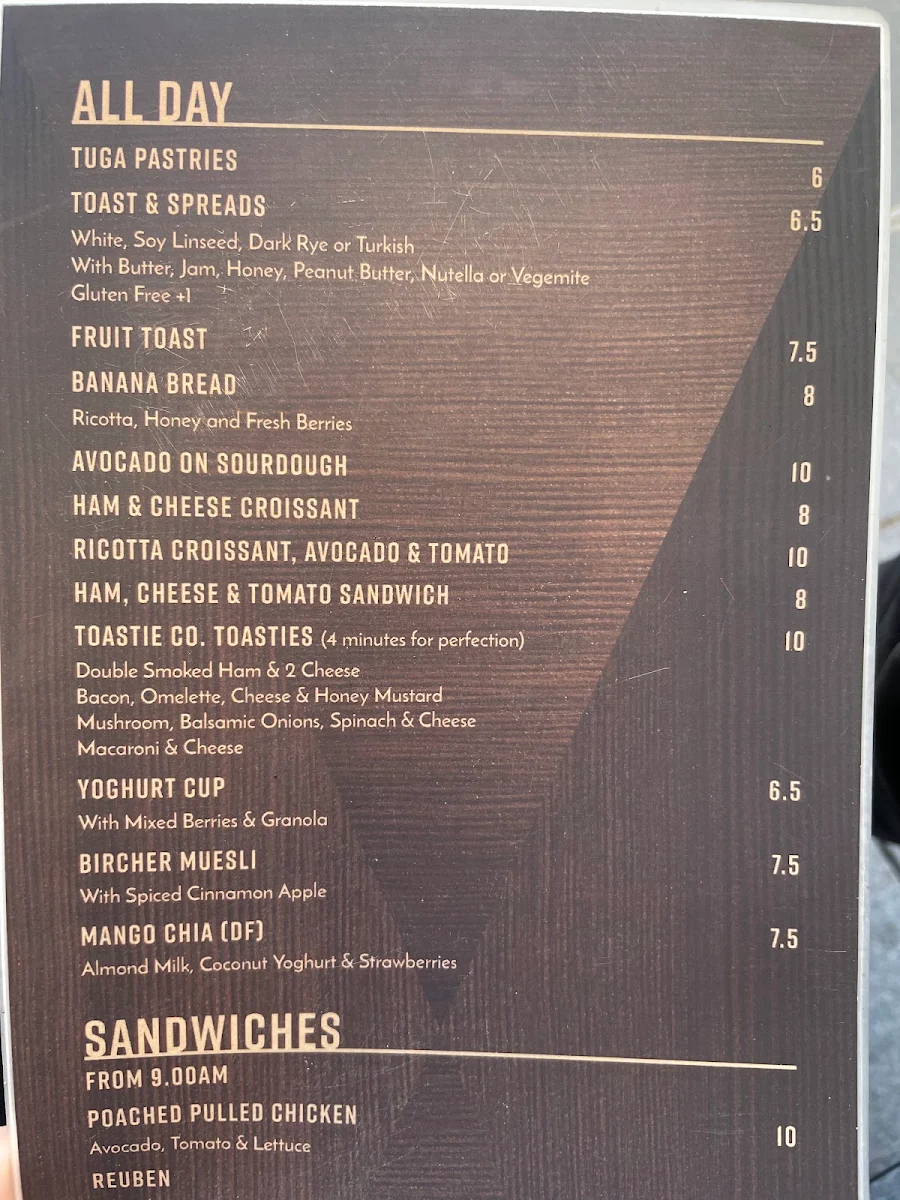 Menu, BATCH ESPRESSO
