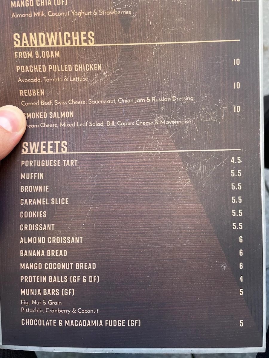 Menu, BATCH ESPRESSO