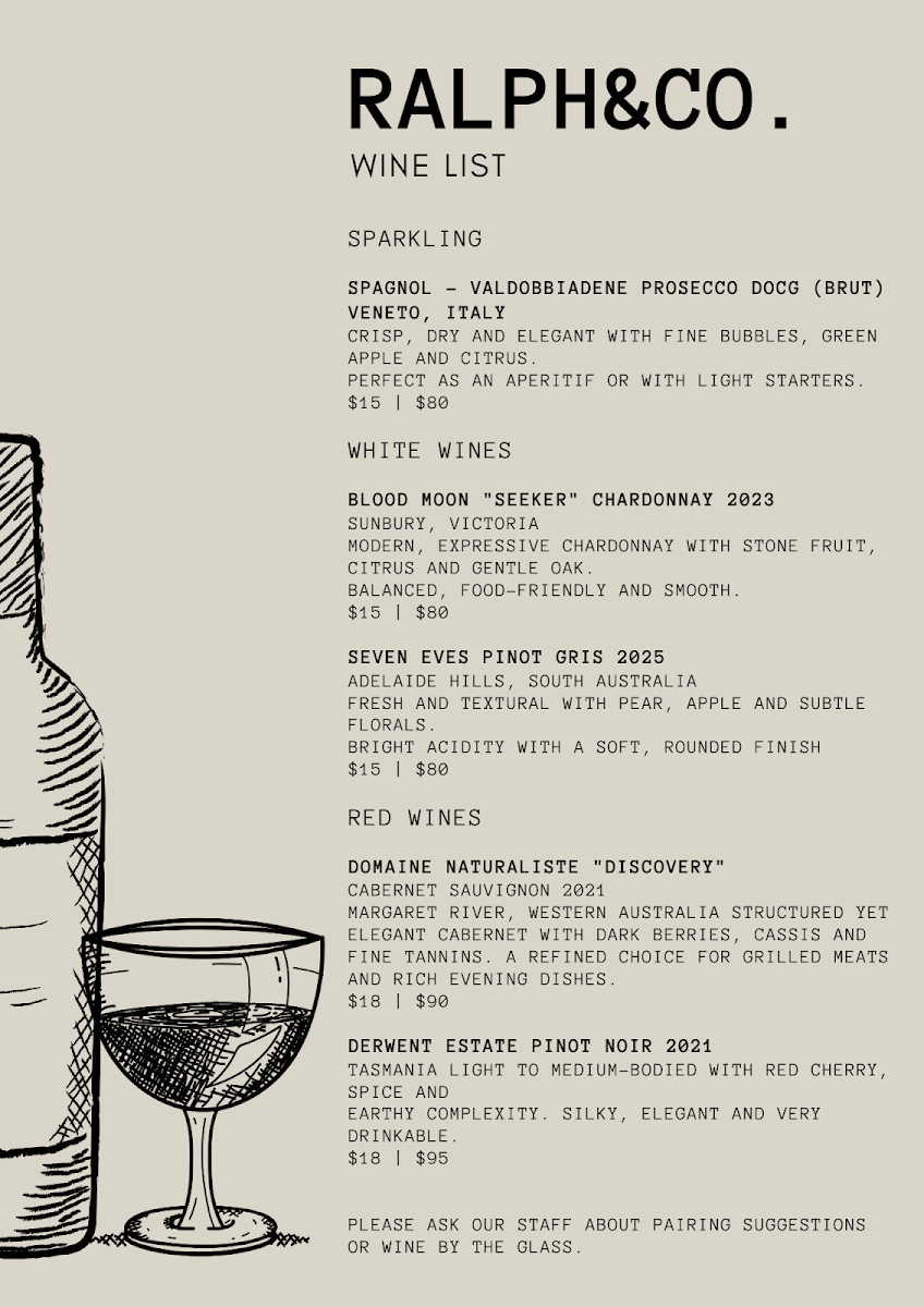 Menu, Ralph & Co Camp Hill