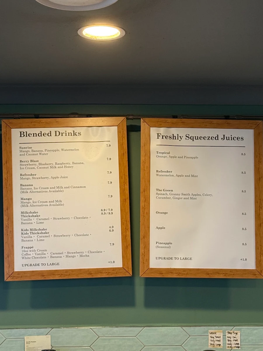 Menu, Ralph & Co Camp Hill