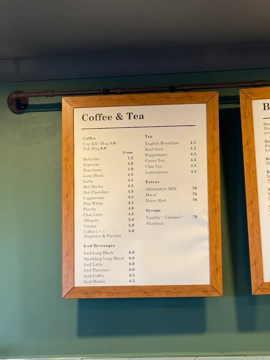 Menu, Ralph & Co Camp Hill