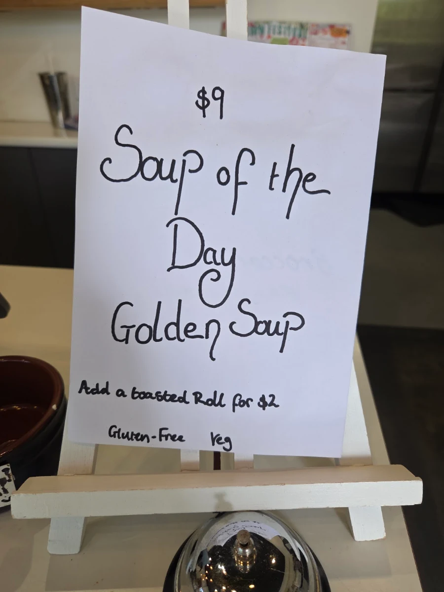 Menu, Harvest & Soul Providore & Catering