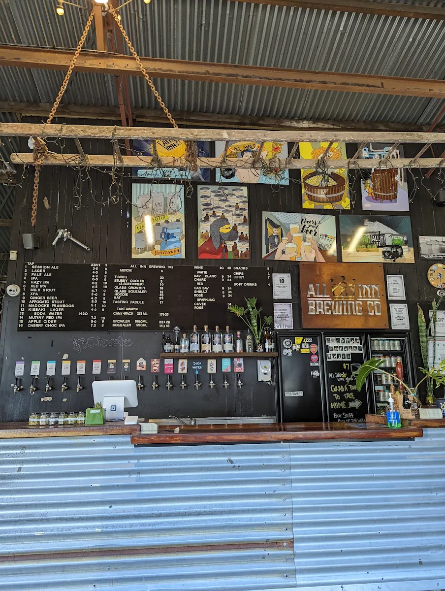 Menu, All Inn Brewing Co