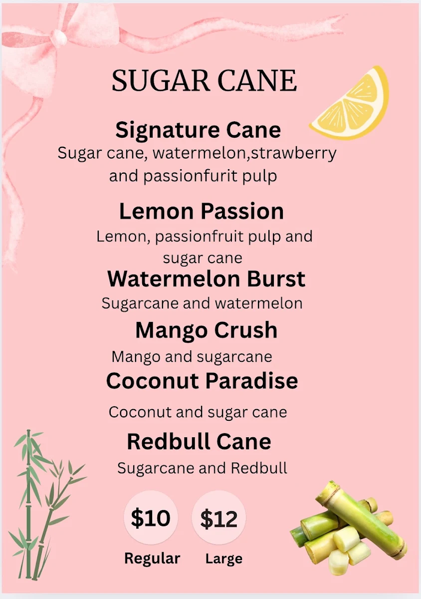 Menu, Matcha and Bakes