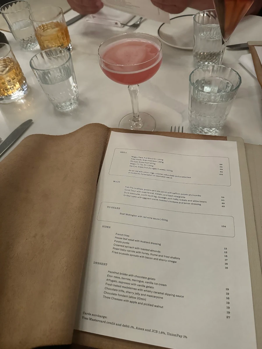 Menu, Rothwell’s Bar & Grill