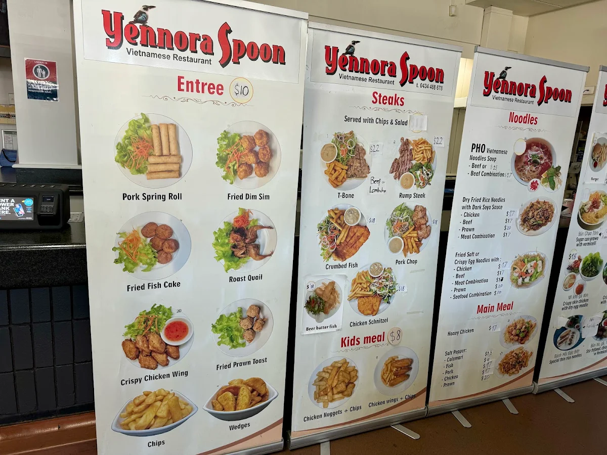 Menu, Yennora Oasis Hotel