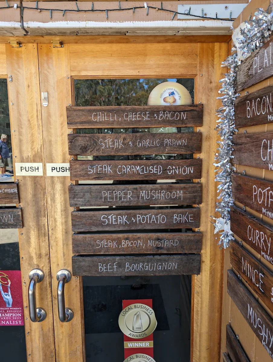 Menu, Samuel Gee Pies and Pastries