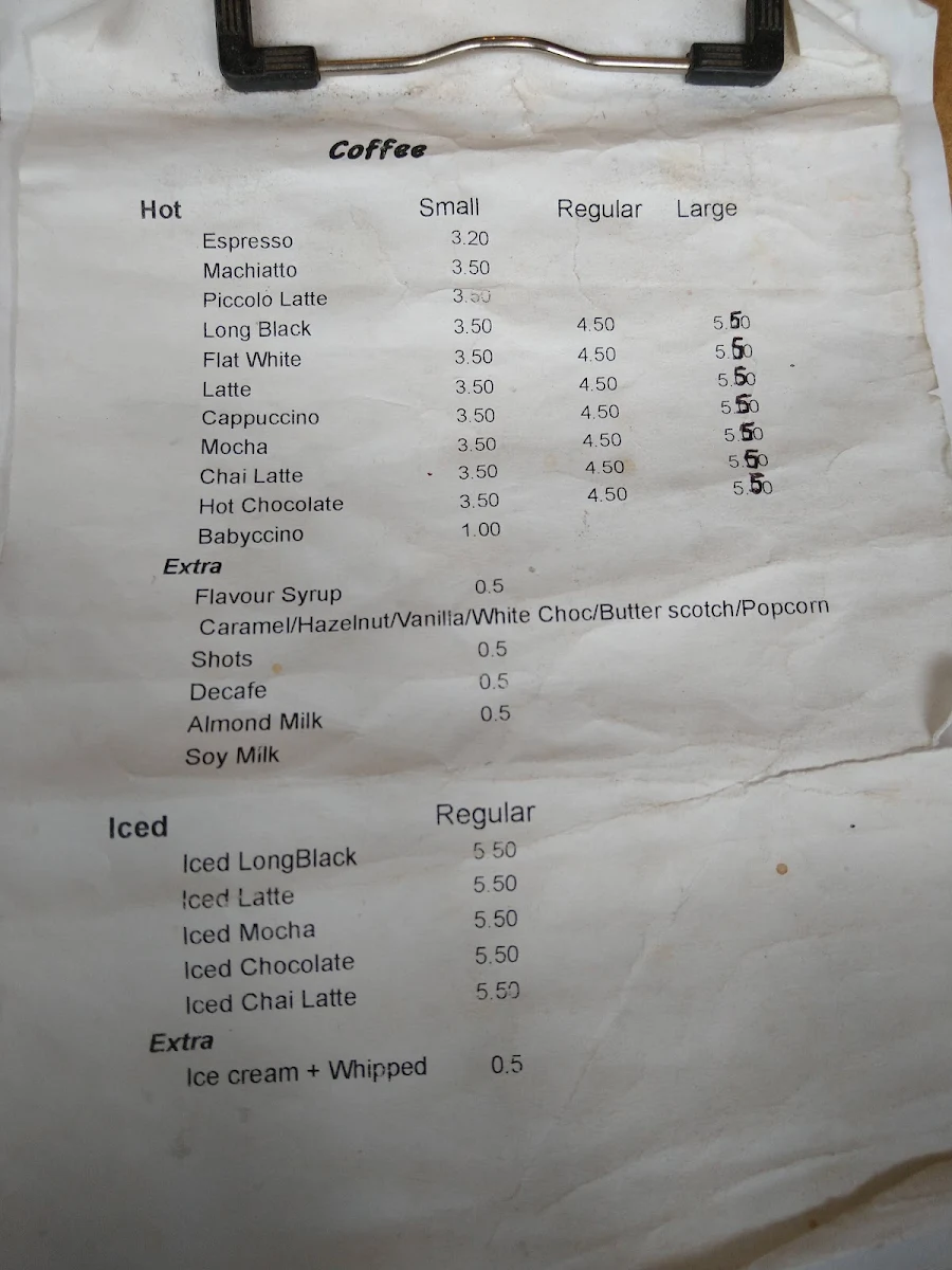 Menu, Bun & Expresso