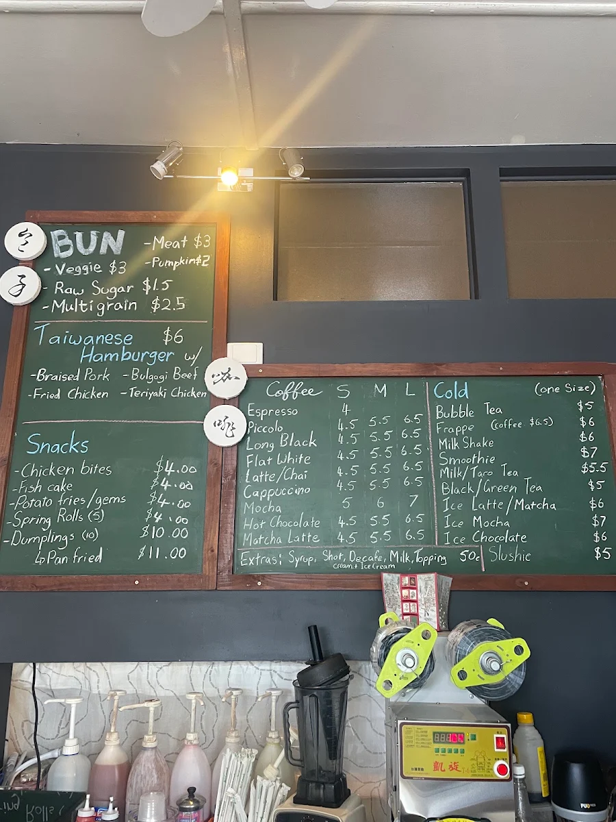 Menu, Bun & Expresso
