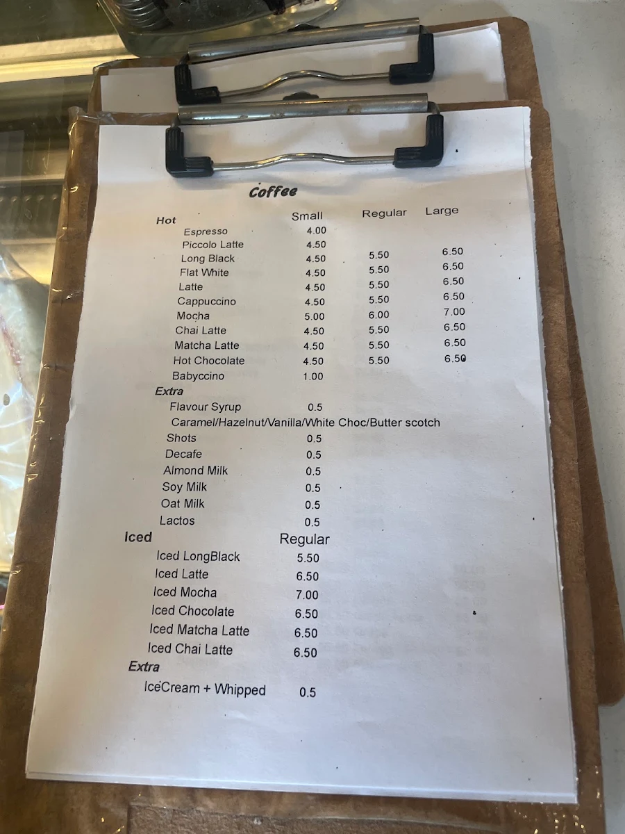Menu, Bun & Expresso