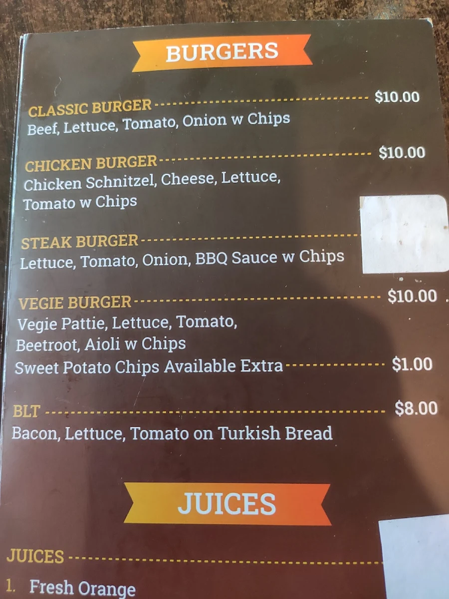 Menu, Luan's Cafe & Kitchen