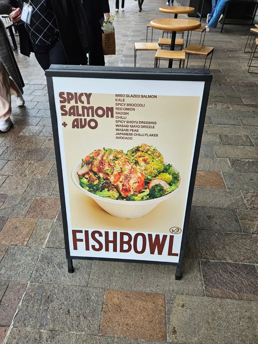 Menu, FISHBOWL - South Eveleigh