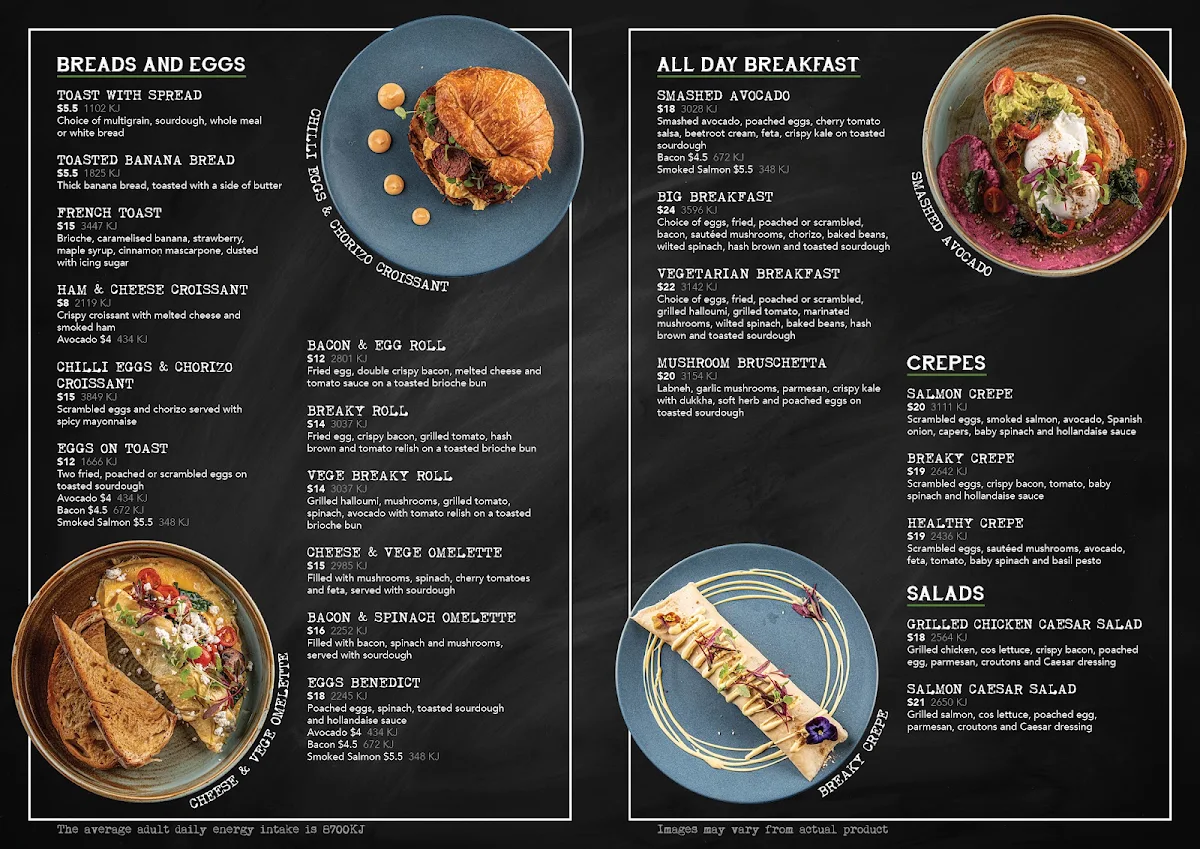 Menu, Oliver Brown