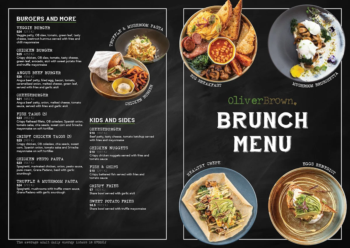 Menu, Oliver Brown