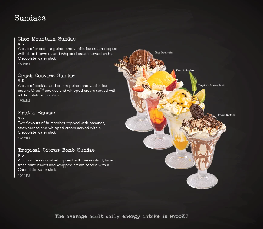 Menu, Oliver Brown