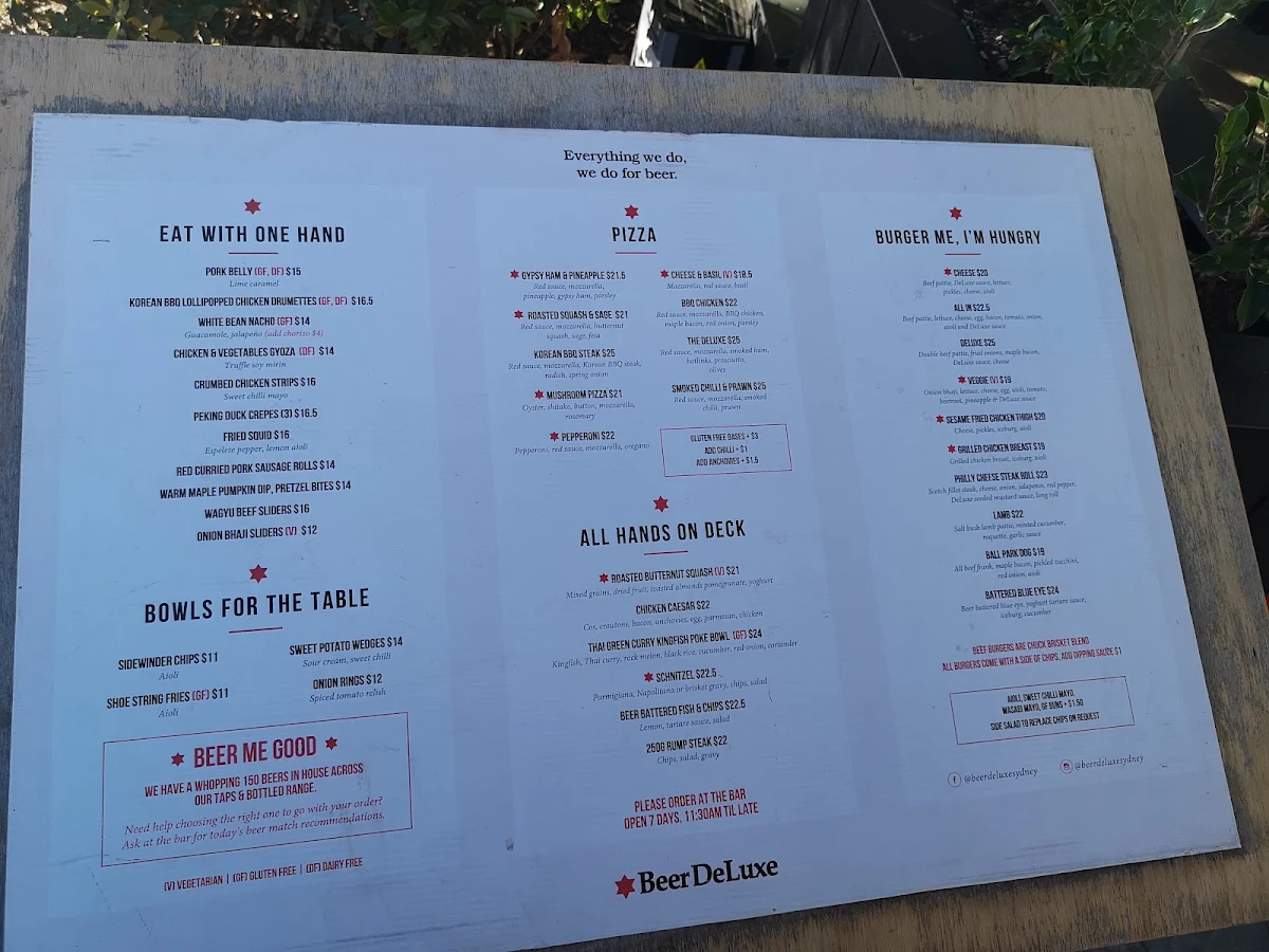 Menu, Henley's Bar & Kitchen