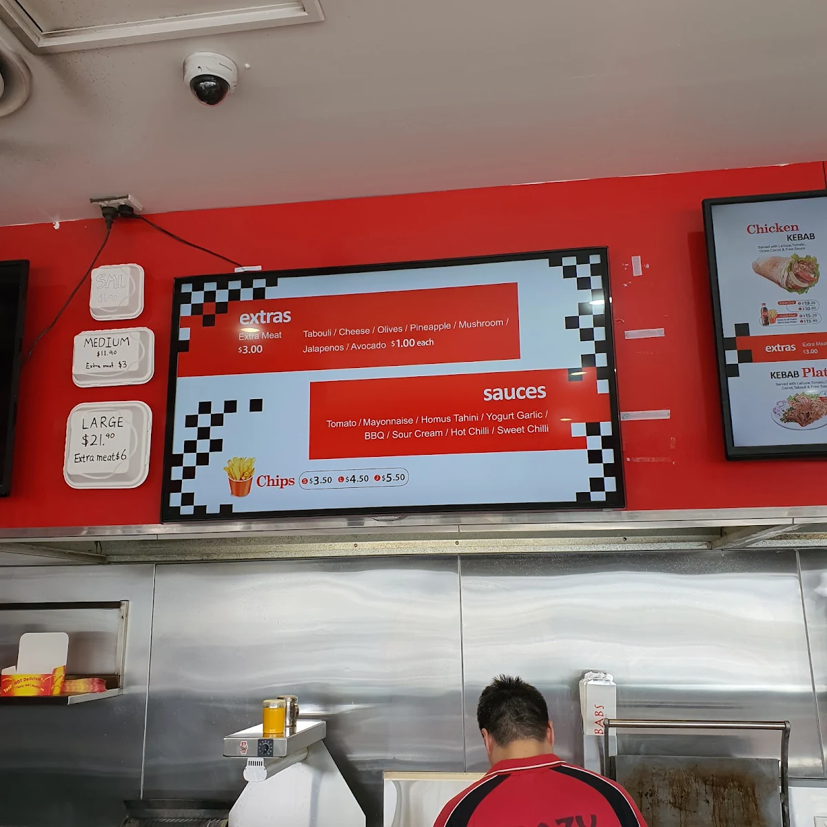 Menu, Krazy Kebabs