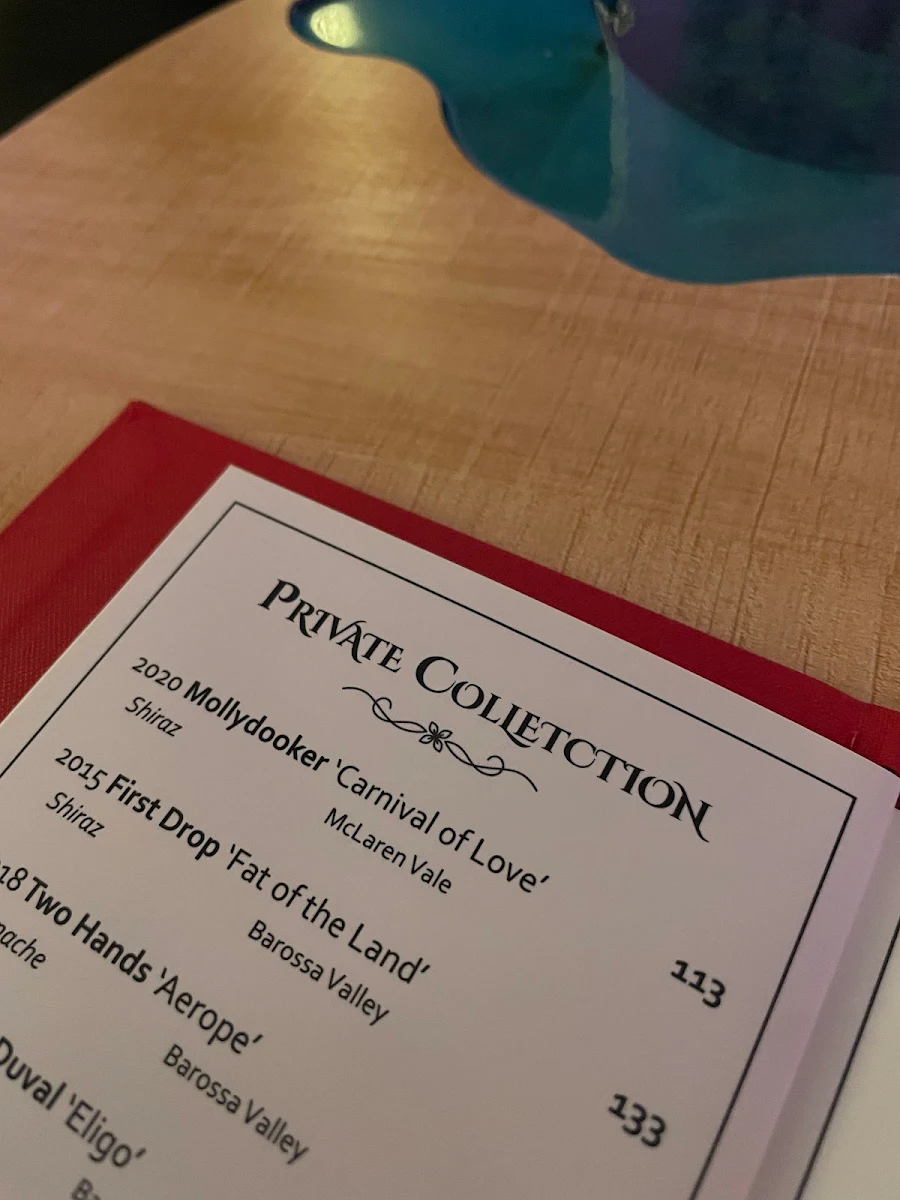 Menu, St. Rundle