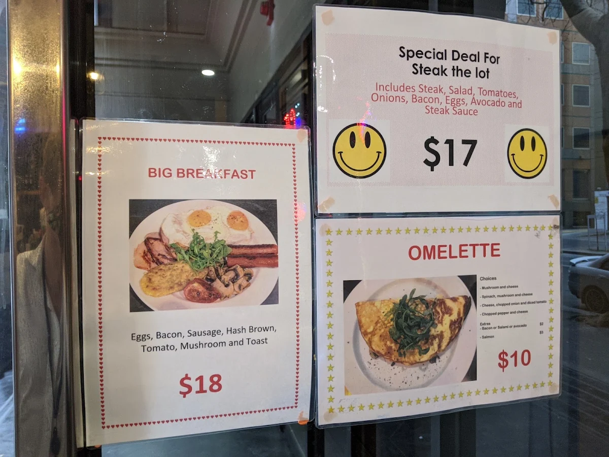 Menu, Lau’s Café 888