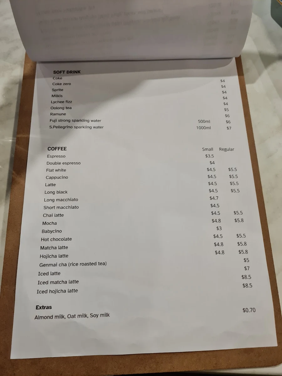 Menu, Attadale Kitchen