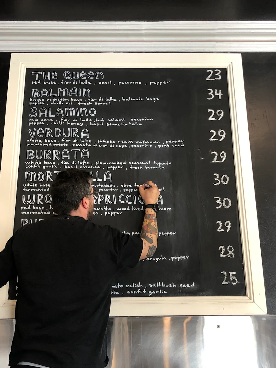 Menu, Tipo 00 Balmain