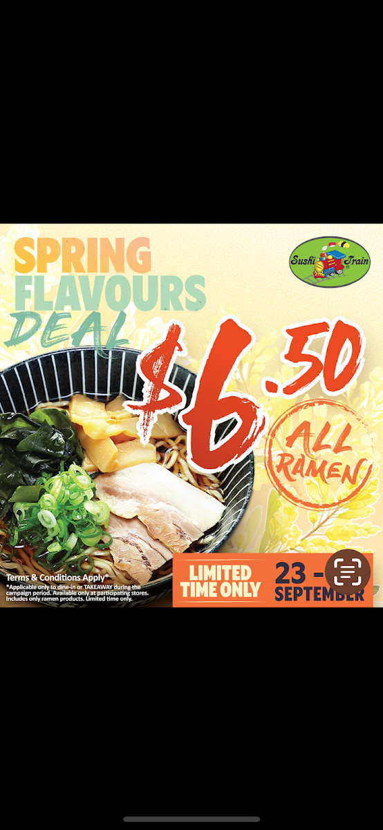 Menu, Sushi Train Upper Coomera