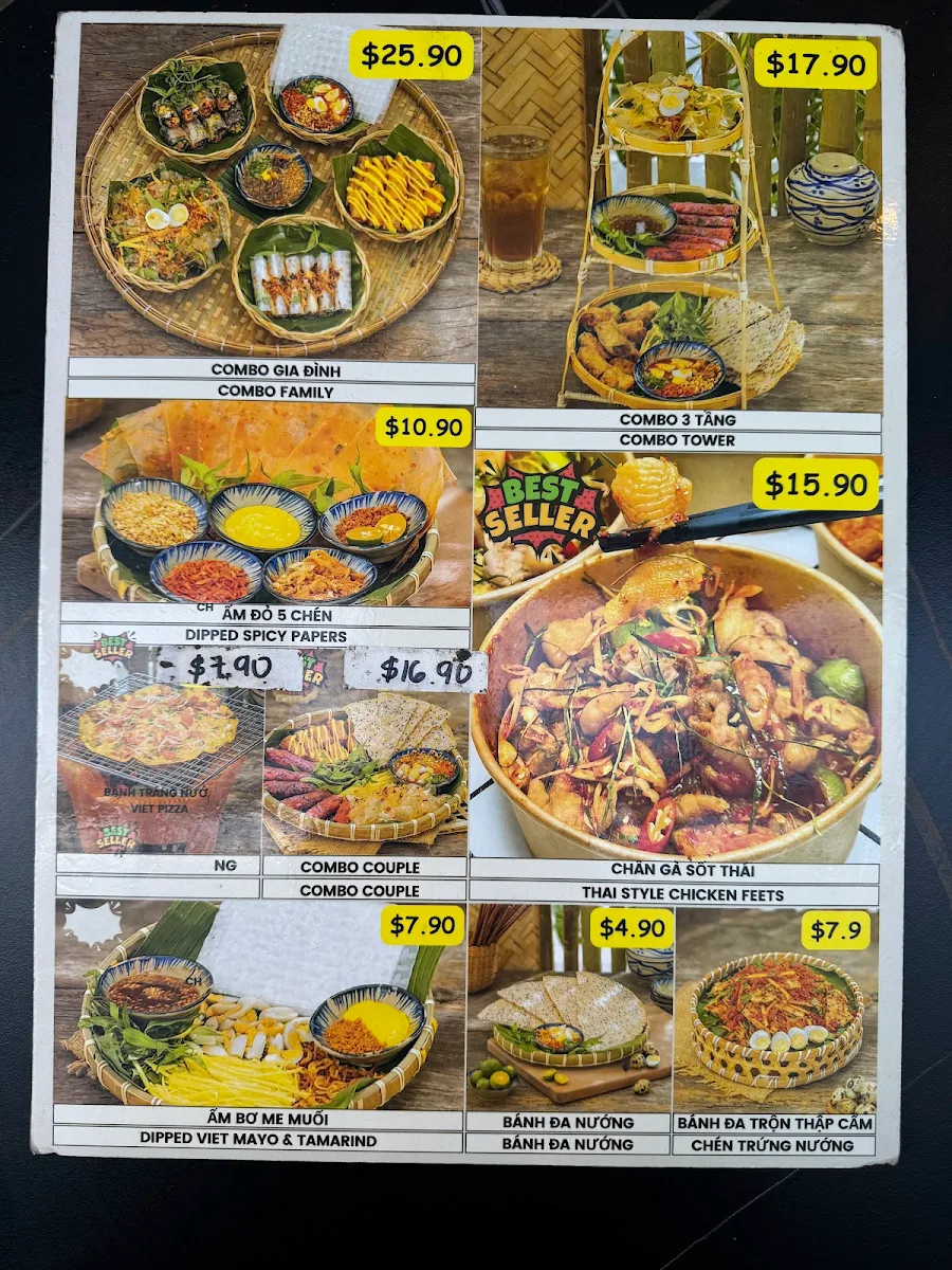 Menu, Chache Hobart