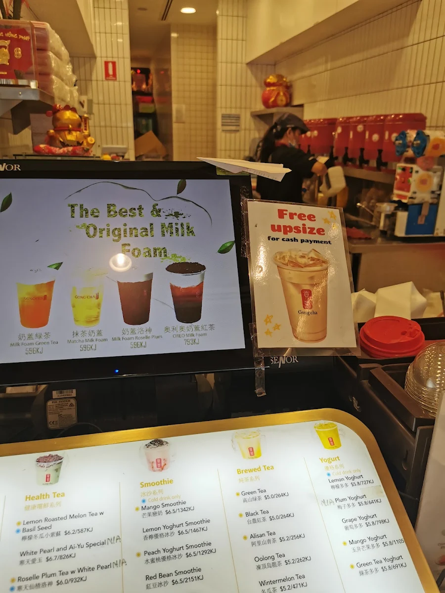 Menu, Gong cha | Parramatta (Eat Street)