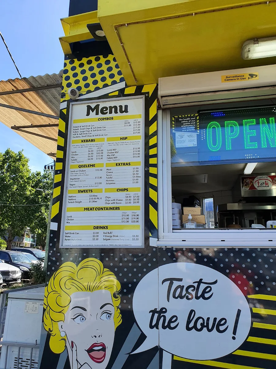 Menu, Kebabalab