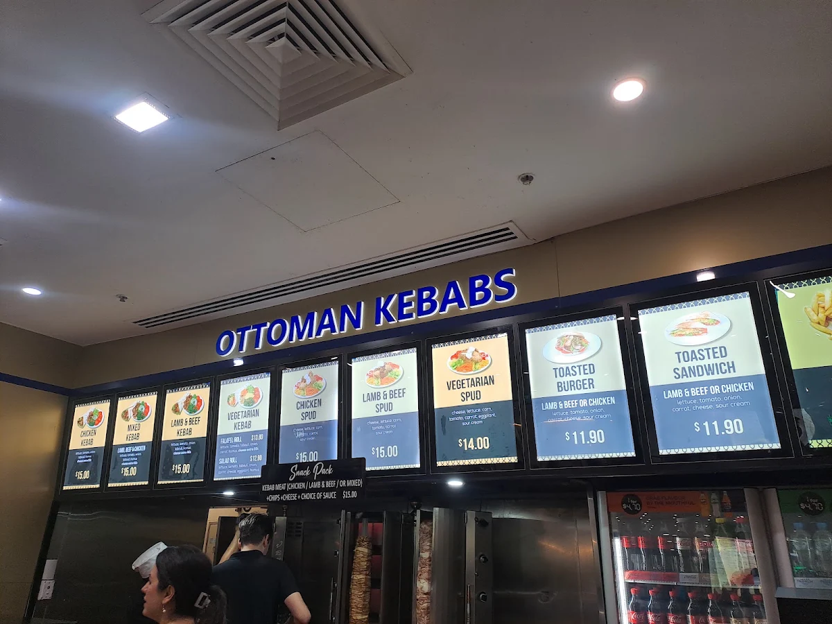 Menu, Ottaman Kebabs Settlement City